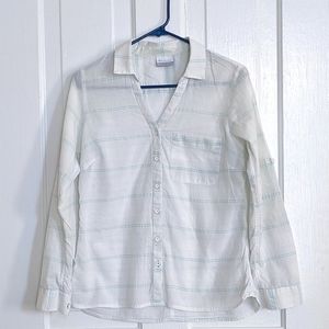 Columbia Lightweight Button Up Sun Cover Shirt